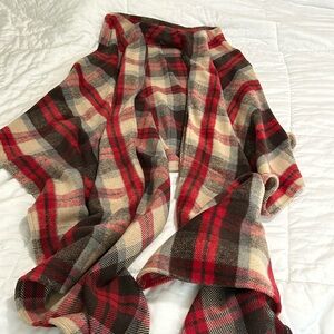 Buffalo checked pattern, sleeveless cardigan